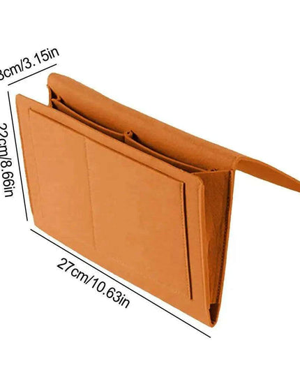 Chic Felt Wall Organizer - Stylish Non-Slip Storage Solution for Bedside Essentials