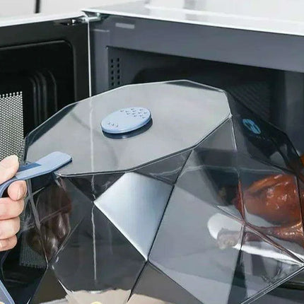 Ultimate Microwave Protection: Diamond Cut Cover for Mess-Free Heating