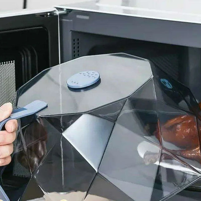 Ultimate Microwave Protection: Diamond Cut Cover for Mess-Free Heating