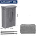 Elegant Waterproof Laundry Hamper with Lid - 45L Capacity