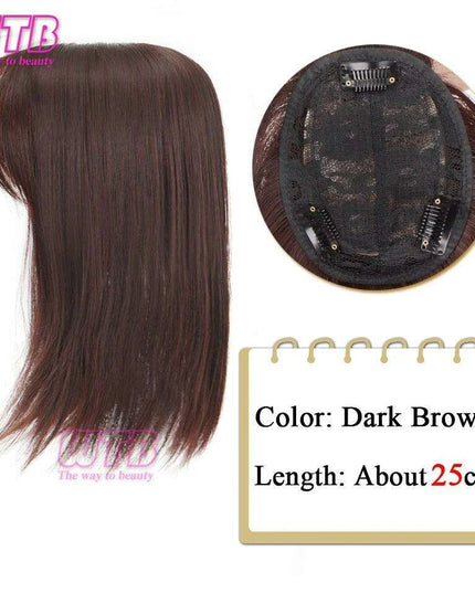 Bangs & Volume: Clip-In Hair Topper for Instant Transformation