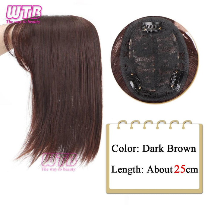 Bangs & Volume: Clip-In Hair Topper for Instant Transformation