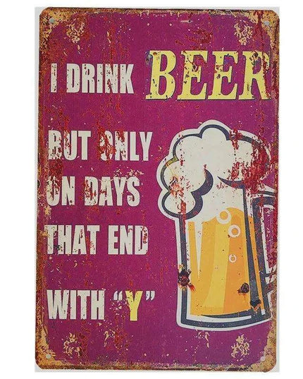 Vintage Cheers Beer Metal Sign - Perfect Wall Art for Bars, Man Caves, and Restaurants