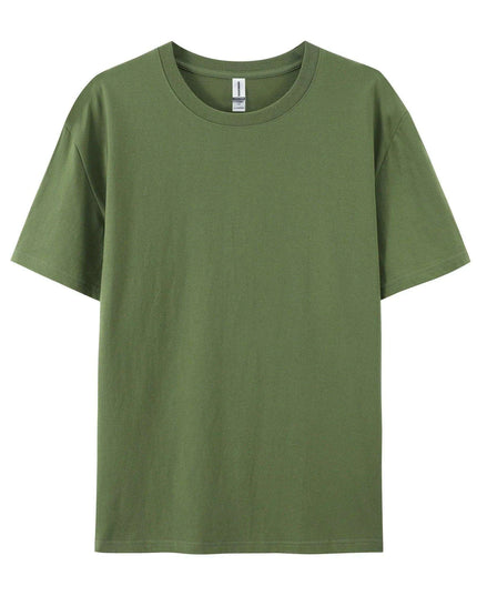 Unisex 280g Cotton Crewneck T-shirt - 20 Vibrant Colors Available, Short Sleeve Loose Fit