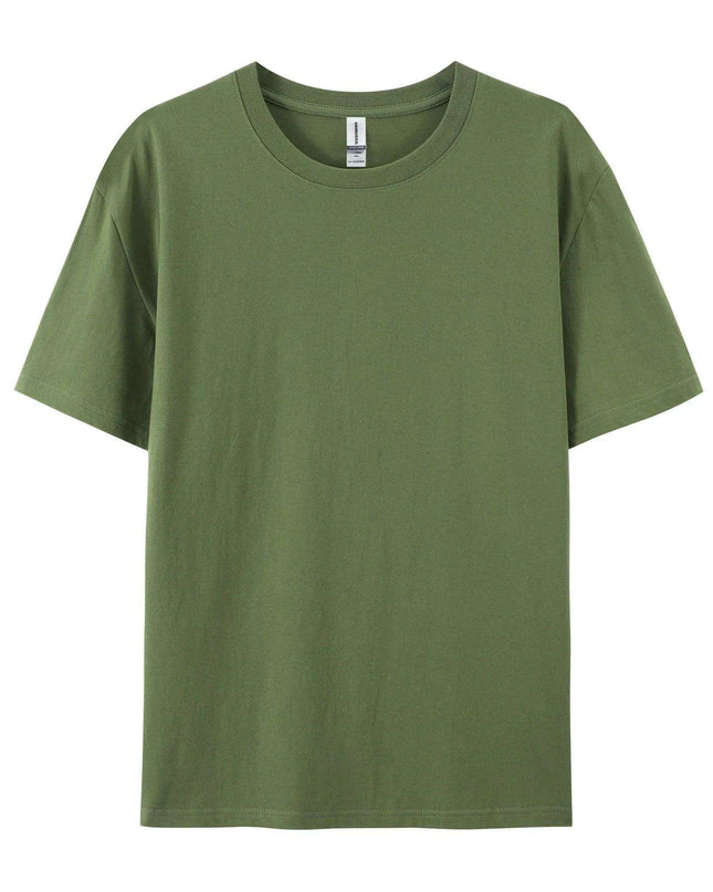 Unisex 280g Cotton Crewneck T-shirt - 20 Vibrant Colors Available, Short Sleeve Loose Fit