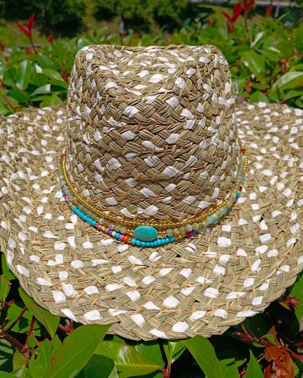 Vintage-Inspired Thick Straw Cowboy Hat