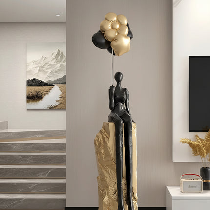 Home Decor Figurines Abstract Statues Art Ornaments Living Room Large