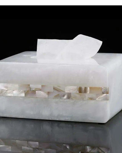 Chic Coastal-Inspired Tissue Box Holder for Elegant Home and Hospitality Settings