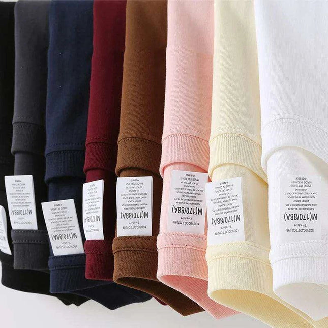 Premium 260gsm Men's Oversized Casual Cotton Short Sleeve T-Shirt - Summer Essential O-Neck Top
