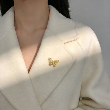 Stay Closer Elegant Gold Alloy Butterfly Brooch - Vintage Art Pin