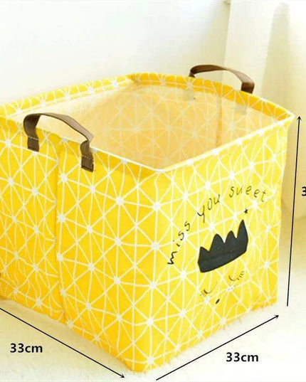 Chic Collapsible Canvas Storage Bin for Kids