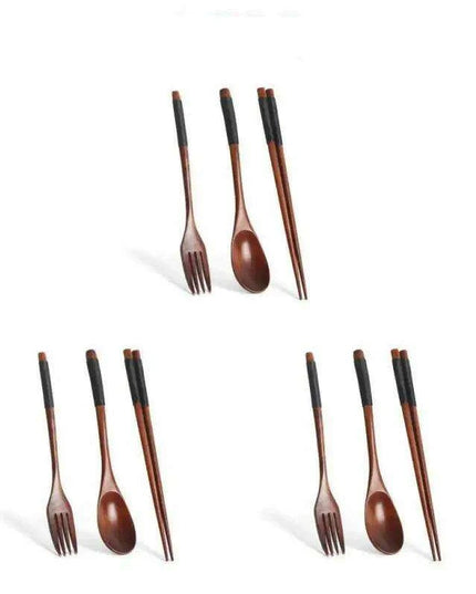 Eco-Chic Japanese Dining Set: Elegant Wooden Spoon & Chopsticks for Gourmet Experiences