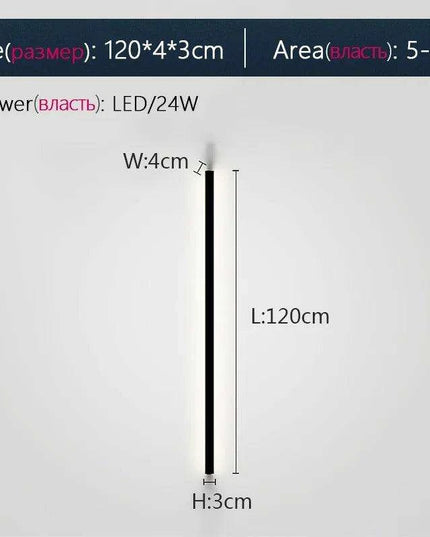 Sleek Nordic Waterproof LED Strip Wall Lamp Set with Remote Control - Ideal Outdoor Lighting Solution