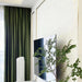 Vintage Green Luxe Blackout Drapes with Elegant Pleat Design