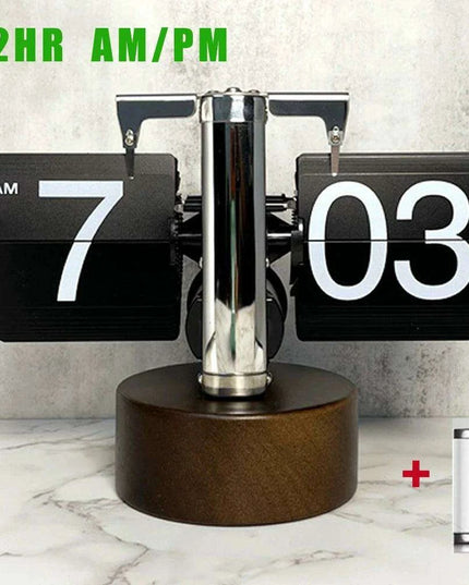 High-Tech Automatic Flipping Clock for Stylish Home Decor - Includes Battery Gift