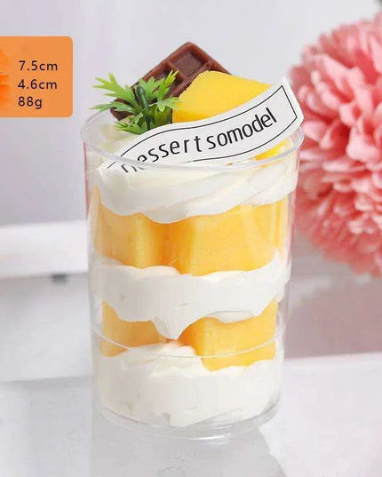 Lifelike Faux Ice Cream Cake Centerpiece for Home Decor and Photography