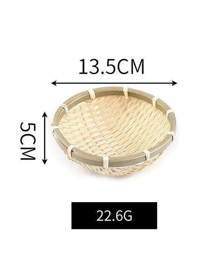 Artistic Bamboo Sushi Platter - Elegant Japanese Serving Tray