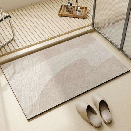 Chic Diatomite Bath Mat Set - Stylish Water-Absorbing Toilet Ensemble