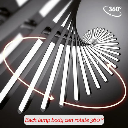 AuroraRealm Modern LED Fishbone Chandelier - Luxury Indoor Lighting