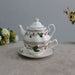 Floral Porcelain Tea Set for Tea Connoisseurs - Elegant Addition to Your Teaware Collection