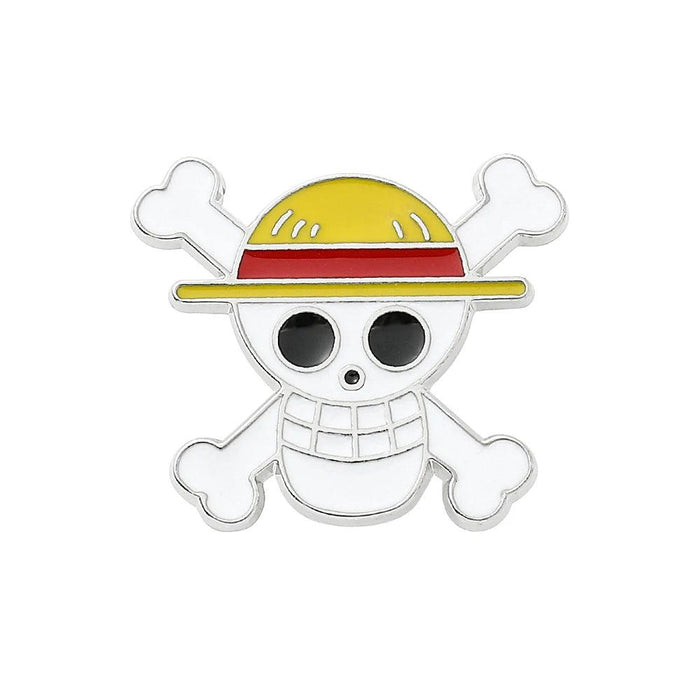 One Piece Anime Character Enamel Pin Set - Stylish Anime Jewelry Collection