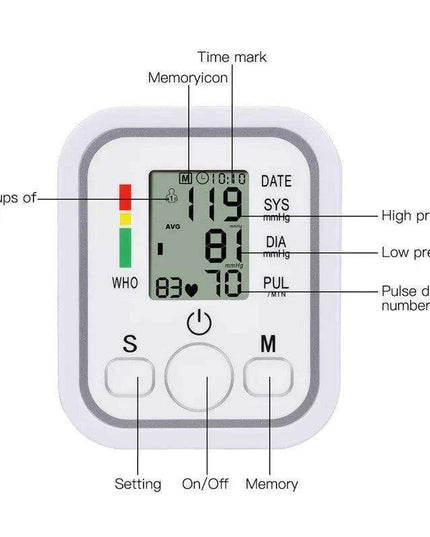 Smart Voice-Controlled Digital Arm Blood Pressure Monitor for Home Health Management