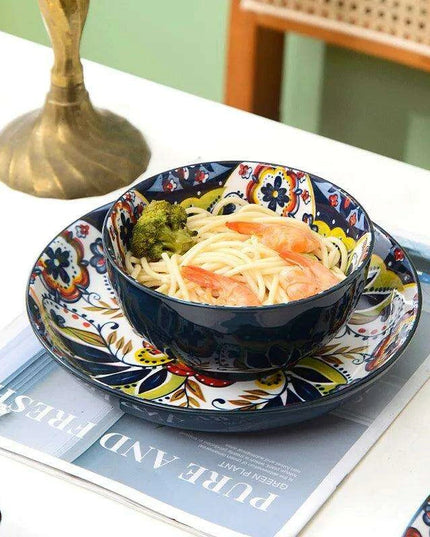 Nordic Vintage Elegance Ceramic Dining Set - Enrich Your Table with Timeless Beauty