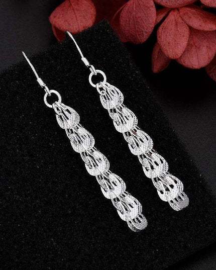 Elegant 925 Sterling Silver Jewelry Set: Bracelet and Necklace for Women
