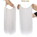 20-Inch Versatile Adjustable Invisible Wire Hair Extensions - Curly and Sleek Options