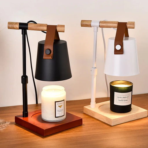 Luxurious Wooden Fragrance Lamp with Built-In Timer for Elegant Bedside Decor