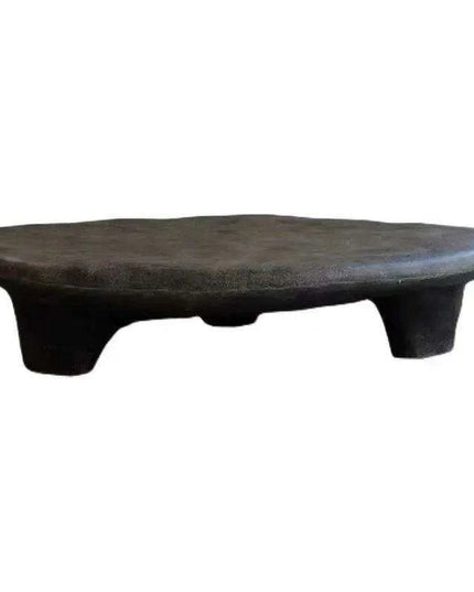 Contemporary Irregular Wood Low Table for Stylish Floor Seating