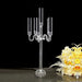 5-Arm Transparent Acrylic Candelabra Candle Holders - Elegant Event Decor Accentuate