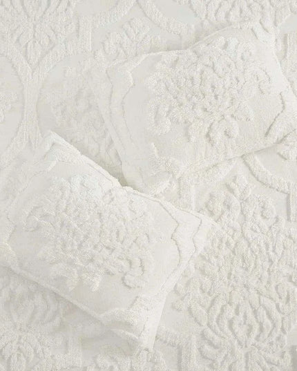 Viola Chenille Shabby Chic Bedding Set with Coordinated Shams - Elegant Comfort Collection