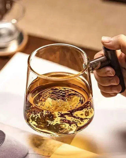 Elegant Borosilicate Glass Tea Mug with Infuser for Exceptional Brewing Delight