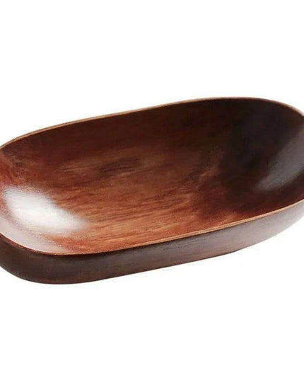 Chic Eco-Friendly Wooden Oval Serving Tray for Fruits, Desserts, and Appetizers