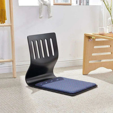 Japanese Minimalist Legless Floor Chair with Elegant Wooden Design - Ideal for Cozy Spaces
