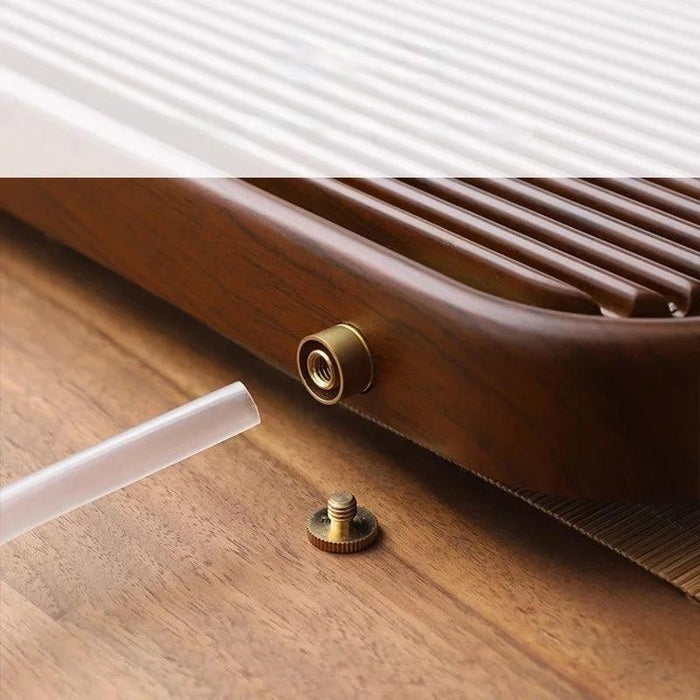 Elegant Bamboo Tea Tray with Drainage for Traditional Kung Fu Ceremony