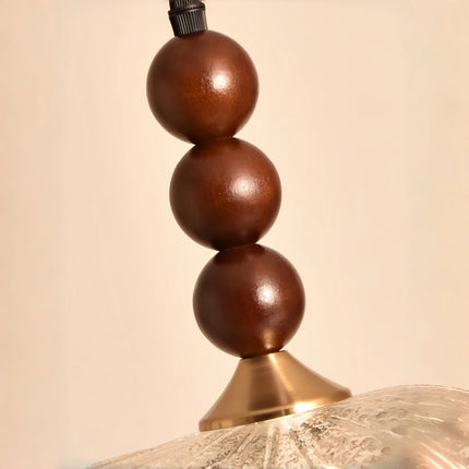 Vintage Flower Pendant Light with Bead Decoration — E27, 60W
