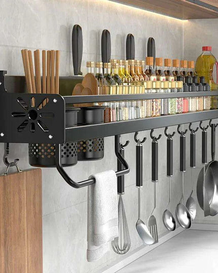 Sleek Wave Design Spice Organizer - Contemporary Kitchen Storage Solution