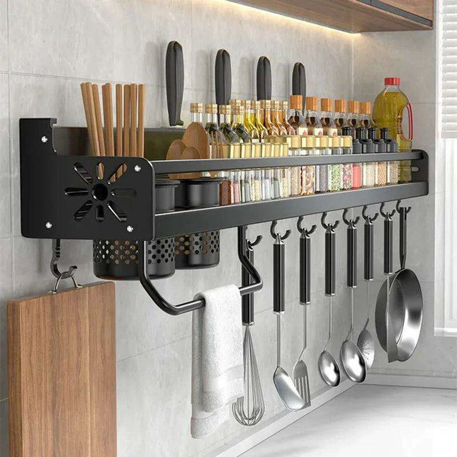 Sleek Wave Design Spice Organizer - Contemporary Kitchen Storage Solution