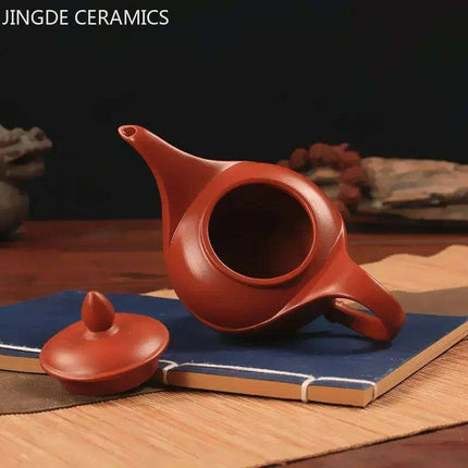 Artisan Yixing Zisha Teapot Set – Elegant Purple Clay Brew Kit for Home and Travel