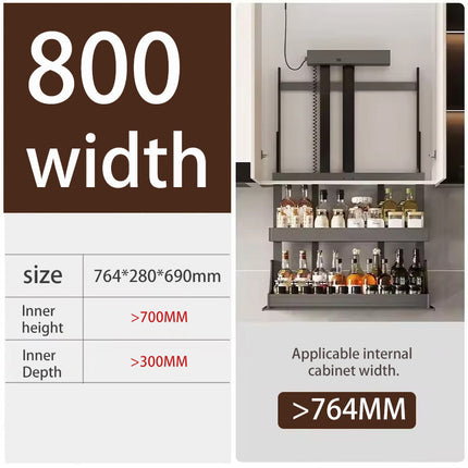 Smart Kitchen Lift Basket – Electric, Space-saving Organizer