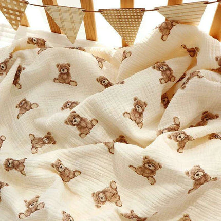 Kangobaby Luxurious 4-Layer Muslin Cotton Baby Blanket Set - Cozy Newborn Swaddle and Quilt