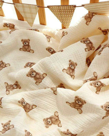 Kangobaby Luxurious 4-Layer Muslin Cotton Baby Blanket Set - Cozy Newborn Swaddle and Quilt