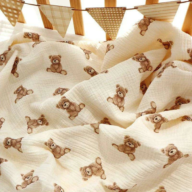 Kangobaby Luxurious 4-Layer Muslin Cotton Baby Blanket Set - Cozy Newborn Swaddle and Quilt