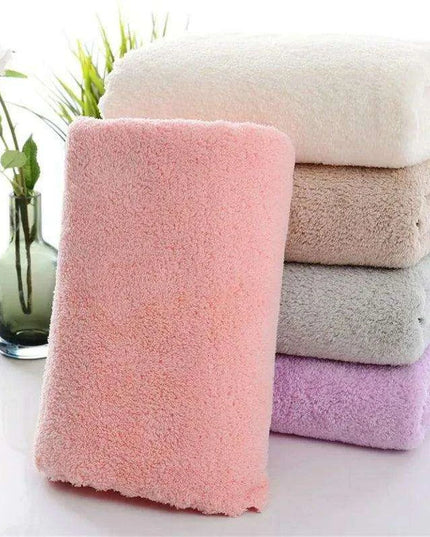 Luxury 3-Pack Microfiber Coral Velvet Towels - 30x60cm