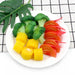 Lifelike Artificial Vegetable Set - Realistic Tomato, Corn, and Broccoli for Restaurant Displays and Photography