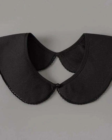 Embroidered Lace Detachable Collar for Women - Elegant White Shawl Accessory