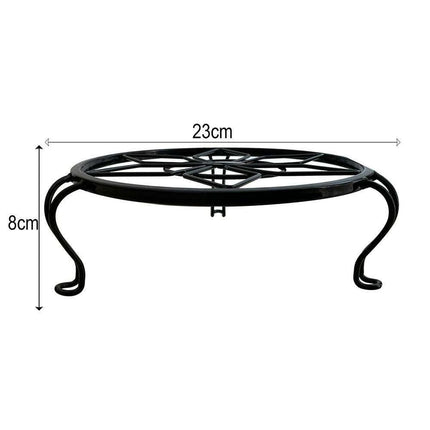 Artistic Hollow Iron Plant Stand - Stylish Display for Indoor and Outdoor Plants