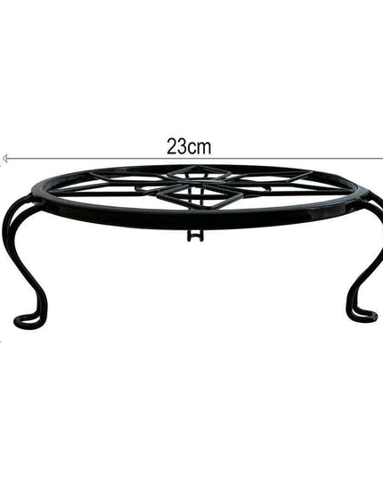 Artistic Hollow Iron Plant Stand - Stylish Display for Indoor and Outdoor Plants